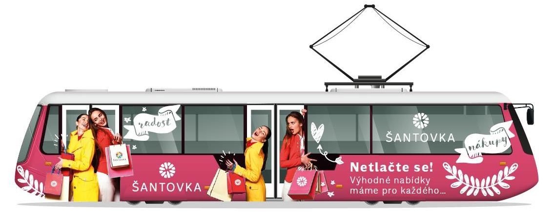 hromadná doprava reklama