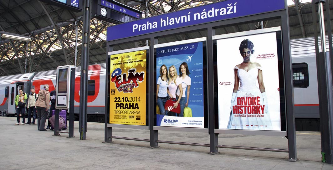 reklama nádraží